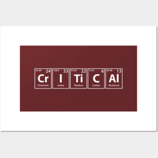 Critical (Cr-I-Ti-C-Al) Periodic Elements Spelling Posters and Art